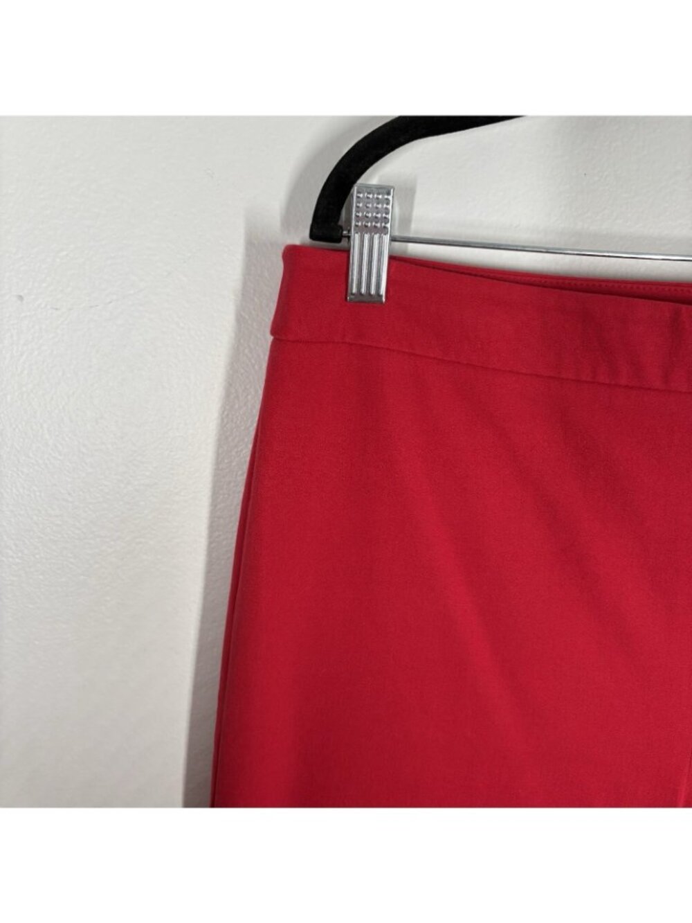 Talbots Women Size 12 Red Stretch Slim Leg Mid Rise Chatham Ankle Pants - Picture 5 of 11